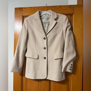 Ann Taylor Light Tan Wool Women's Blazer